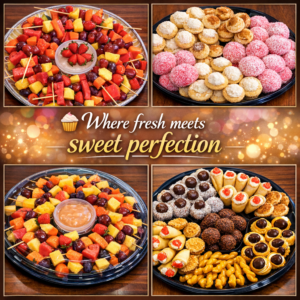 🍓🍰 Fruit & Sweet Treat Platters 🧁🍉